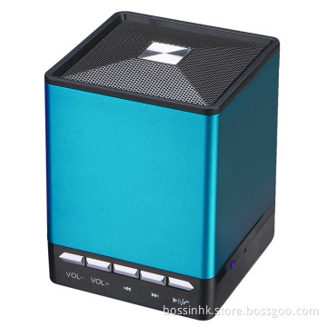 Portable Metal Mini Cube Bluetooth Speaker with TF MP3 (Bn-122)